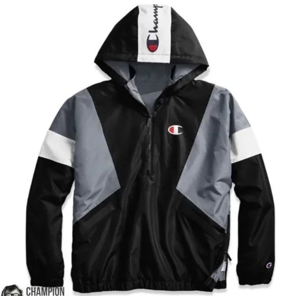 Champion Men's Stadium Anorak ½ Zip Jacket - Picture 1 of 7